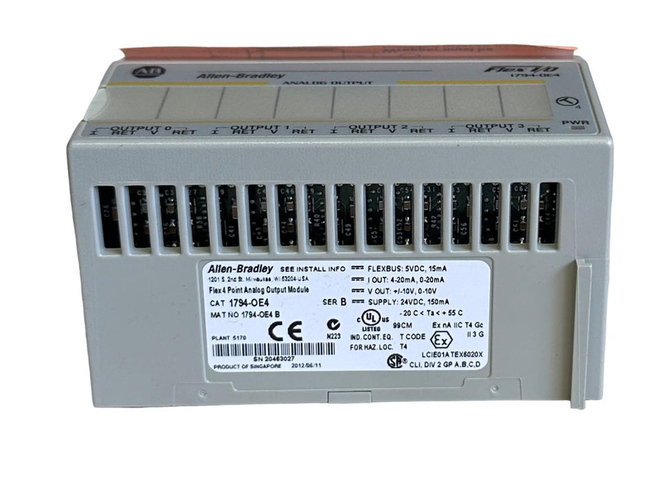 NEW ALLEN BRADLEY 1794-OE4 /B Flex I/O 4-PT ANALOG OUTPUT MODULE 1794OE4