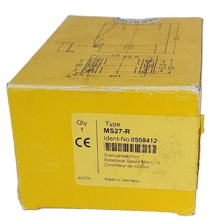 NIB TURCK MS27-R SPEED REGULATOR IDENT-NO. 0508412