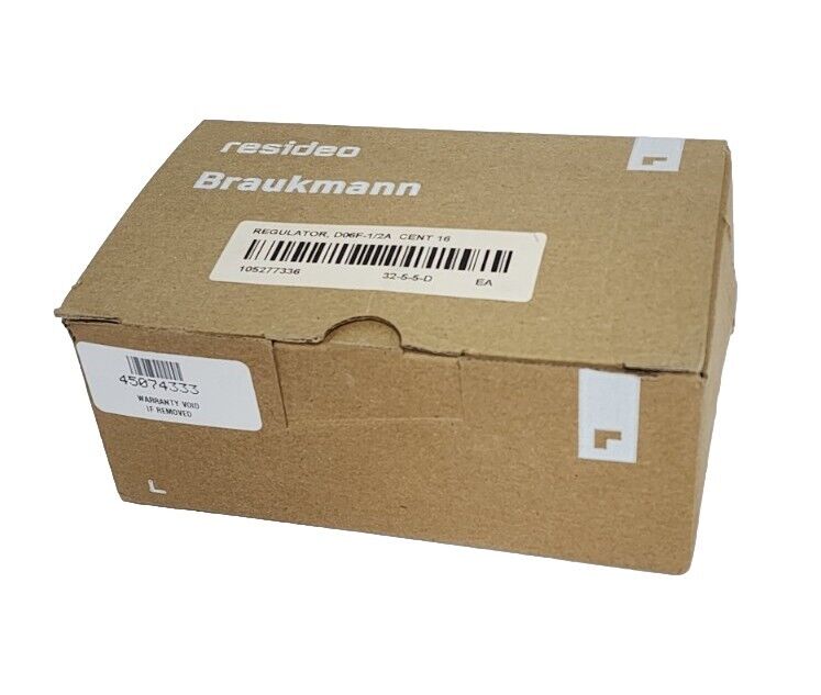 NIB HONEYWELL BRAUKMANN D06F-1/2A PRESSURE REDUCING VALVE