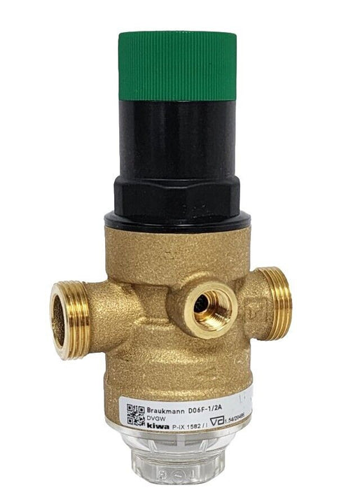 NIB HONEYWELL BRAUKMANN D06F-1/2A PRESSURE REDUCING VALVE