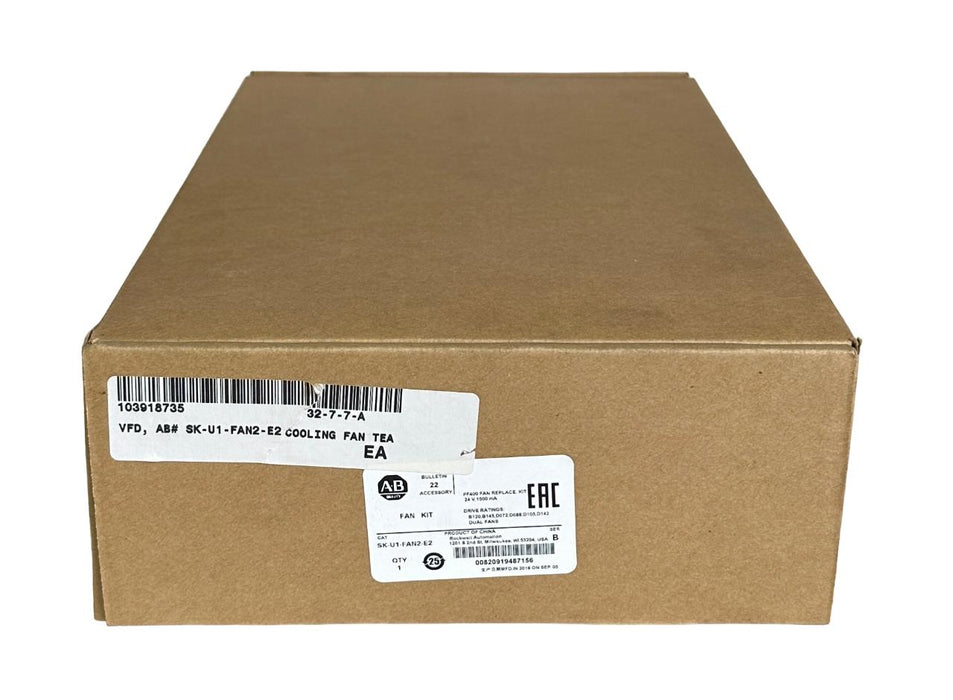 NEW ALLEN BRADLEY SK-U1-FAN2-E2 /B PowerFlex 400 FAN REPLACE KIT SKU1FAN2E2