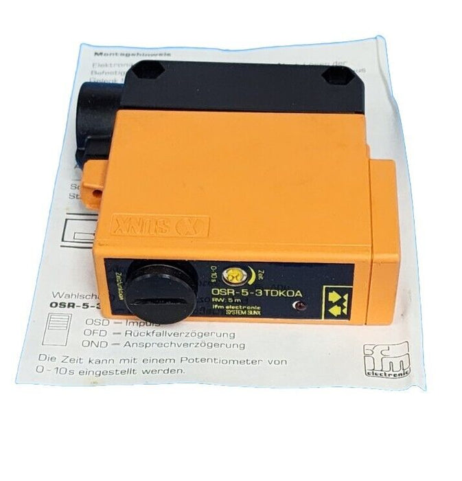 NIB IFM EFECTOR OSR-5-3TDKOA SUNX PHOTOELECTRIC SENSOR