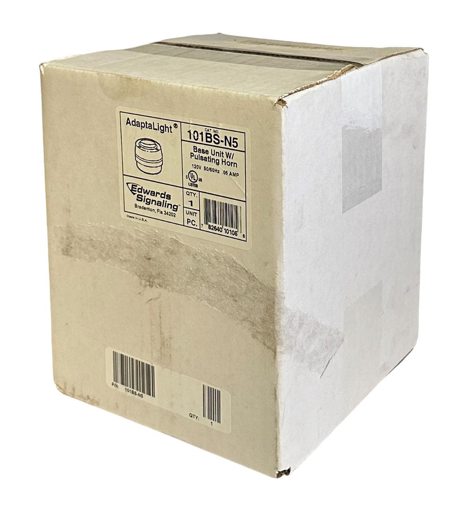 NEW SEALED EDWARDS SIGNALING 101BS-N5 / 101BSN5 BASE UNIT W/ PULSATING HORN 120V
