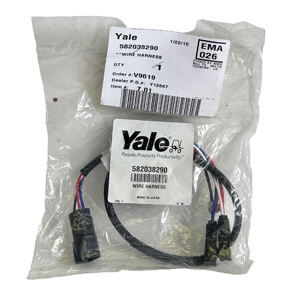NEW SEALED YALE 582038290 / YT582038290 OEM FDC WIRING HARNESS FOR FORKLIFT