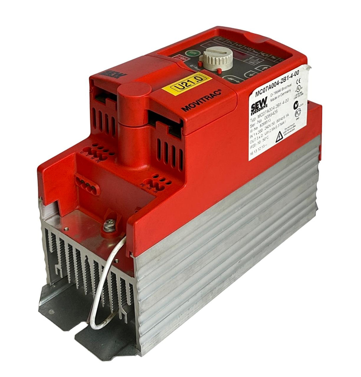 SEW EURODRIVE MC07A004-2B1-4-00 / 8269513 MOVITRAC AC INVERTER 200/240 ...