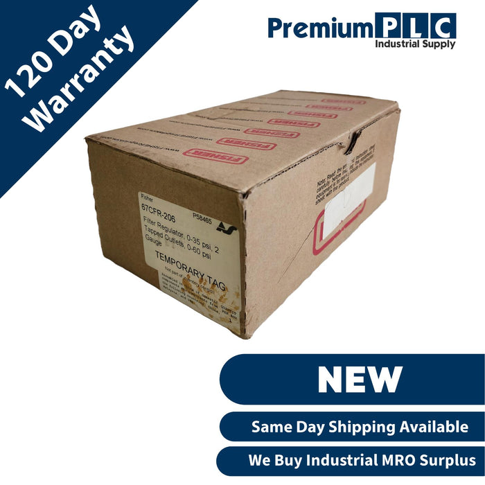 NEW FISHER 67CFR-206 FILTER REGULATOR SPG RANGE 0-35PSI MAX 250PSI FS-67CFR-206