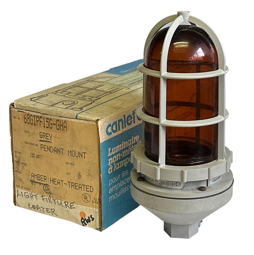 NEW GE CANLET 68GIPF15G-GHA / GIPF15G-GHA GREY PENDANT MOUNT LIGHT FIXTURE 150W