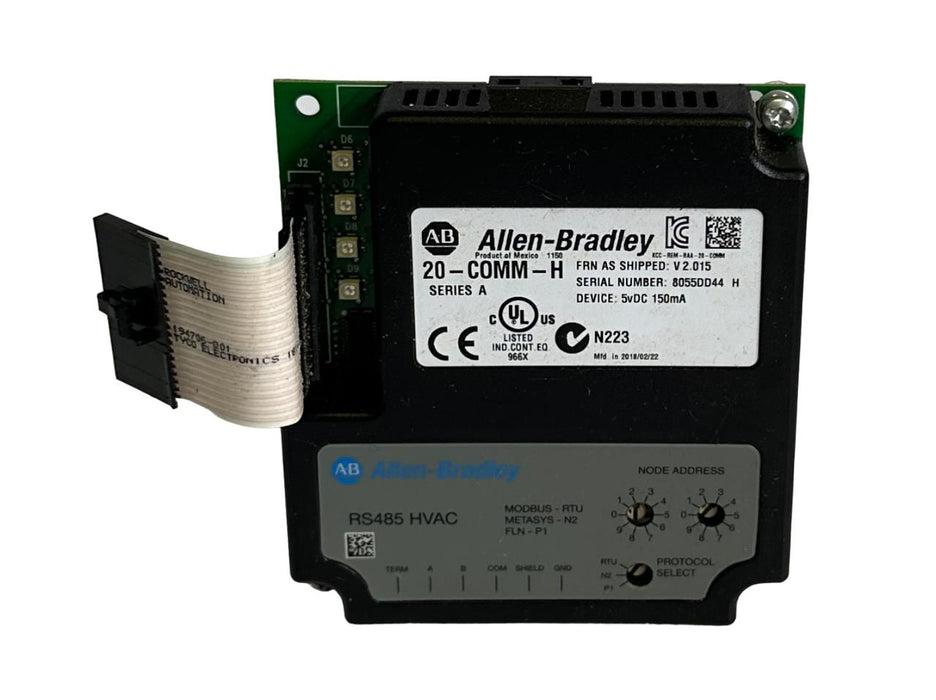 ALLEN BRADLEY 20-COMM-H /A PowerFlex RS-485 HVAC TO DPI ADAPTER 20COMMH