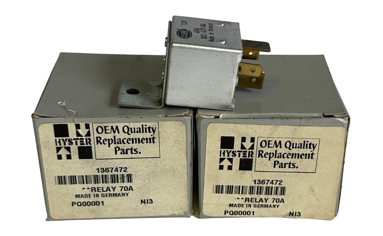 2 NEW HYSTER 1367472 / HY1367472 OEM 70A RELAYS FOR FORKLIFT