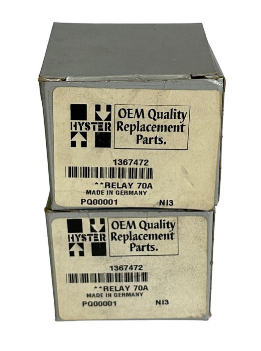 2 NEW HYSTER 1367472 / HY1367472 OEM 70A RELAYS FOR FORKLIFT