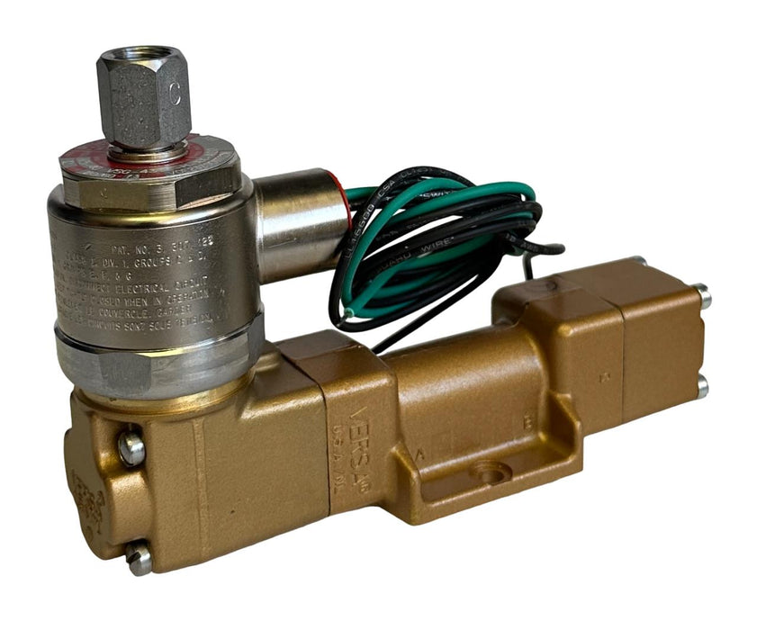 NEW VERSA VALVE VSG-4332-H-XX-A120 / VSG4332HXXA120 4-WAY VALVE 2-POSITION 120V
