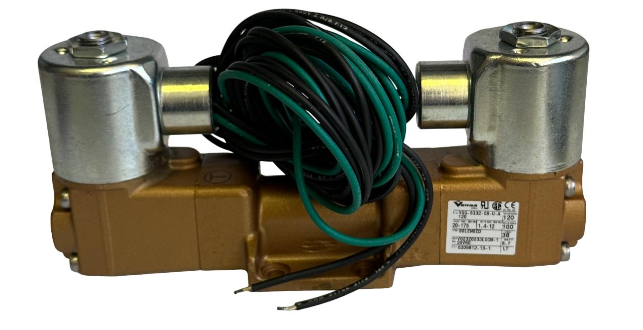 NEW VERSA VALVES VGG-5332-CB-U-A120 / VGG5332CBUA120 5-WAY SOLENOID VALVE 120V