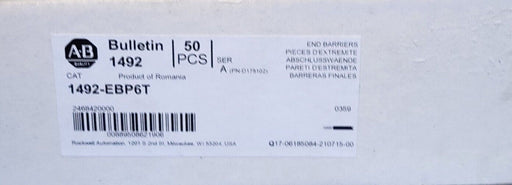 BOX OF 46 NEW ALLEN BRADLEY 1492-EBP6T END BARRIERS SER. A
