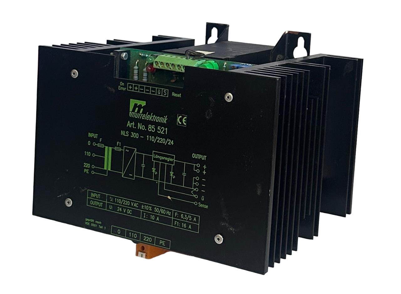 MURRELEKTRONIK 85 521 / NLS 300-110/220/24 POWER SUPPLY 110/240VAC 50/60Hz 85521