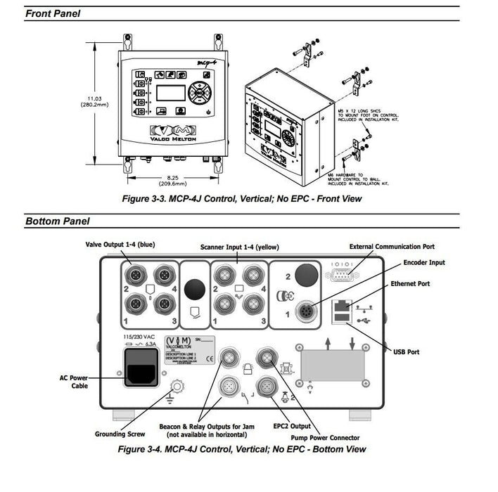 NEW VALCO MELTON MCP-4J HOT MELT PATTERN CONTROL 4-CH W/JAM DETECTION 074XX085