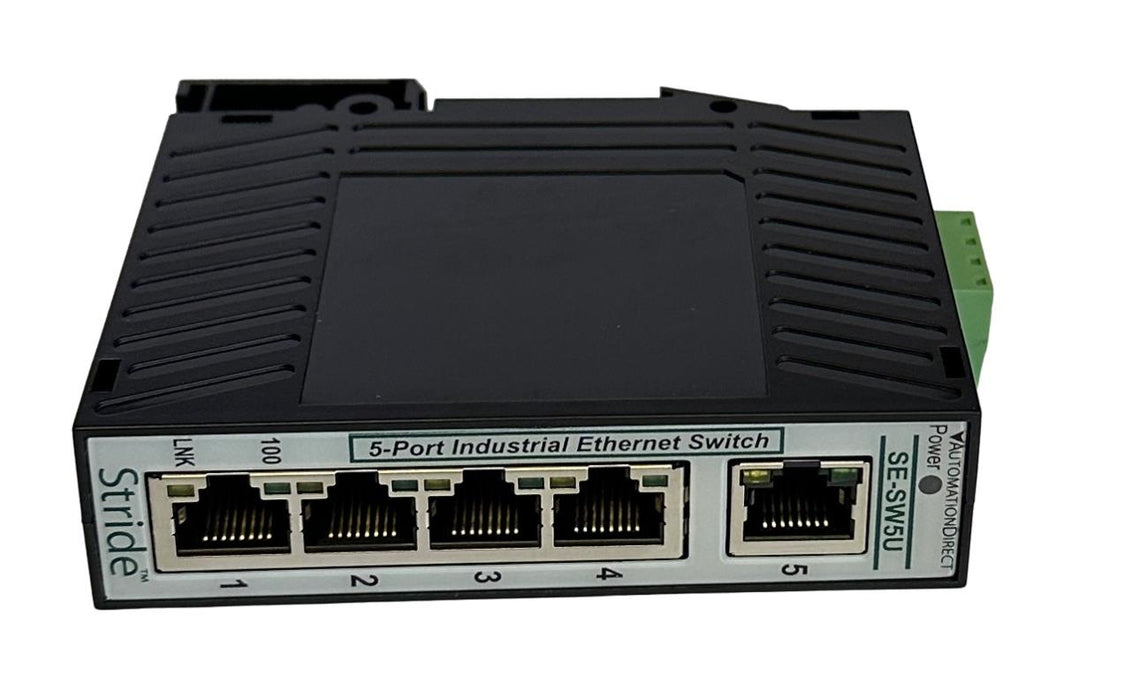 NEW AUTOMATION DIRECT STRIDE SE-SW5U / SESW5U 5-PORT INDUSTRIAL ETHERNET SWITCH