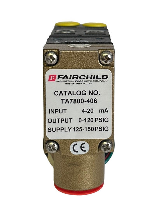 NEW FAIRCHILD TA7800-406 / TA7800406 ELECTRO-PNEUMATIC TRANSDUCER 4-20mA INPUT