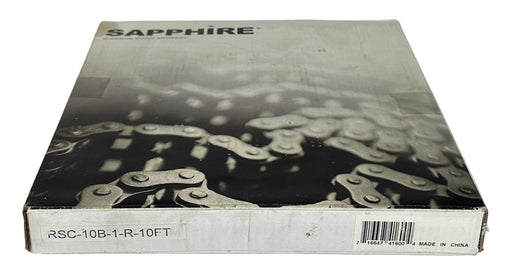 NEW DIAMOND RSC-10B-1-R-10FT / RSC10B1R10FT SAPPHIRE ROLLER CHAIN RIVETED 10FT