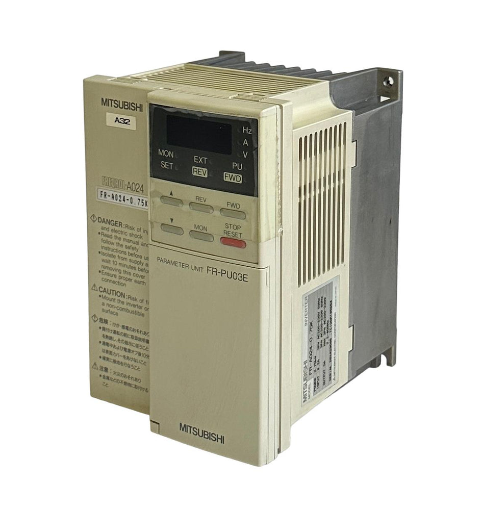 MITSUBISHI FR-A024-0.75K / FRA024075K FREQROL-A024 INVERTER FR-PU03E PARAMETER