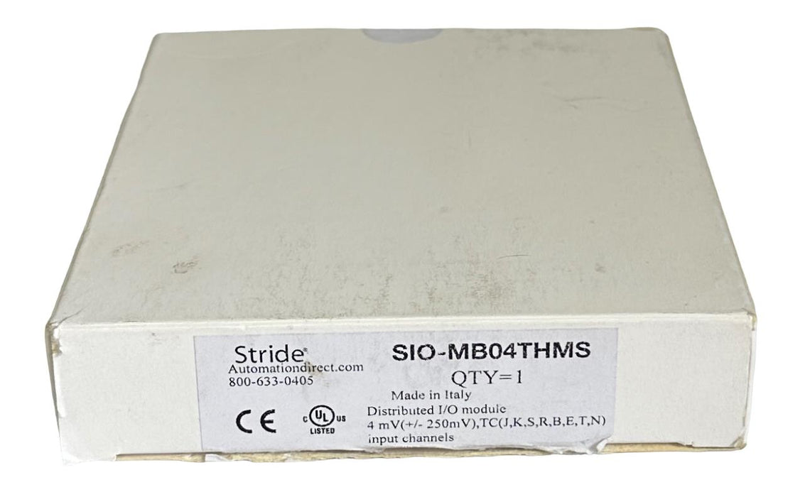 NEW AUTOMATION DIRECT STRIDE SIO-MB04THMS / SIOMB04THMS 4-CHNL TC/IN MODULE ENet