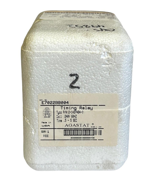 NEW TYCO AGASTAT E7022BB004 / 2-1437484-0 TIMING RELAY .5-5SEC 240V 60Hz