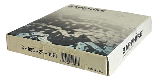 NEW DIAMOND S-08B-2R-10FT / S08B2R10FT SAPPHIRE ROLLER CHAIN 10FT S-08B-2R RIV