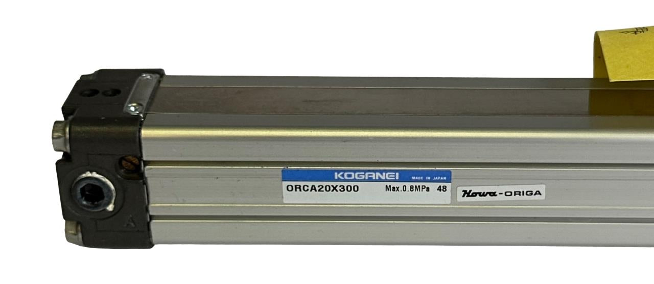 NEW KOGANEI ORCA20X300 RODLESS PNEUMATIC CYLINDER 0.8MPa NOS
