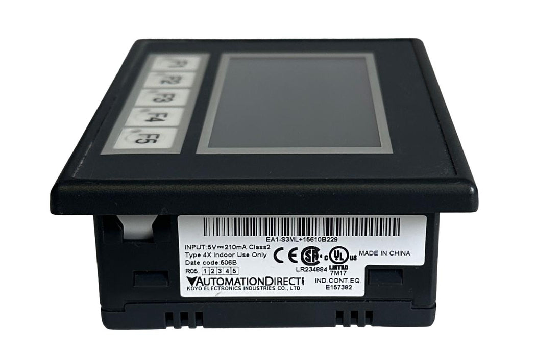 AUTOMATION DIRECT EA1-S3ML / EA1S3ML C-More MICRO HMI 3'' TOUCHSCREEN LED 5V