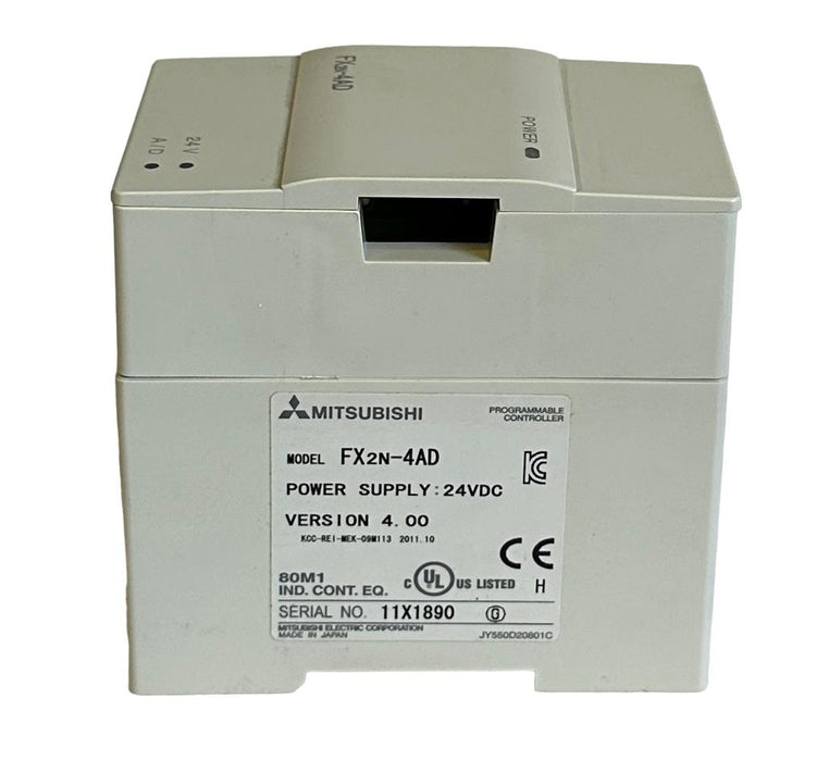 NEW MITSUBISHI FX2N-4AD / FX2N4AD MELSEC SPECIAL FUNCTION ANALOG BLOCK 24VDC