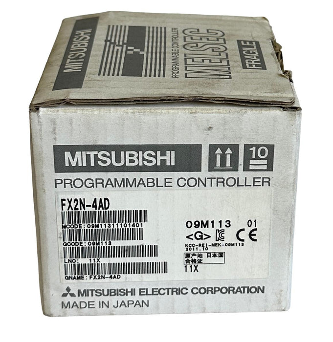 NEW MITSUBISHI FX2N-4AD / FX2N4AD MELSEC SPECIAL FUNCTION ANALOG BLOCK 24VDC