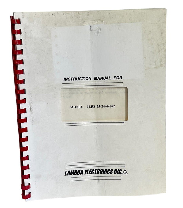 NEW LAMBDA ELECTRONICS LRS-55-24-44092 / LRS-55-24 POWER SUPPLY 105-132VAC INPUT