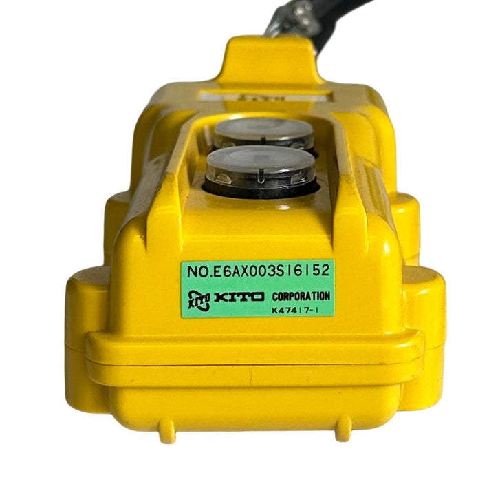 NEW KITO HARRINGTON E6AX003S / ES1615S003 / K47417-1 PUSH BUTTON PENDANT WIRED