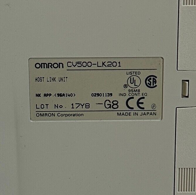 OMRON CV500-LK201 / CV500LK201 CV500 SERIES HOST LINK MODULE PLC RS-232 *MISSING