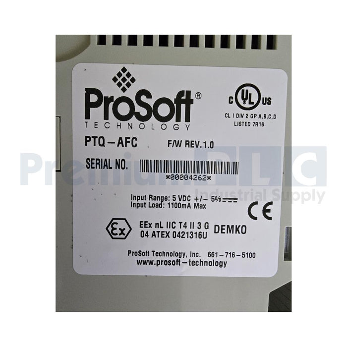 NEW ProSoft PTQ-AFC PROTALK LIQUID & GAS FLOW COMPUTER MODULE FOR QUANTUM SERIES