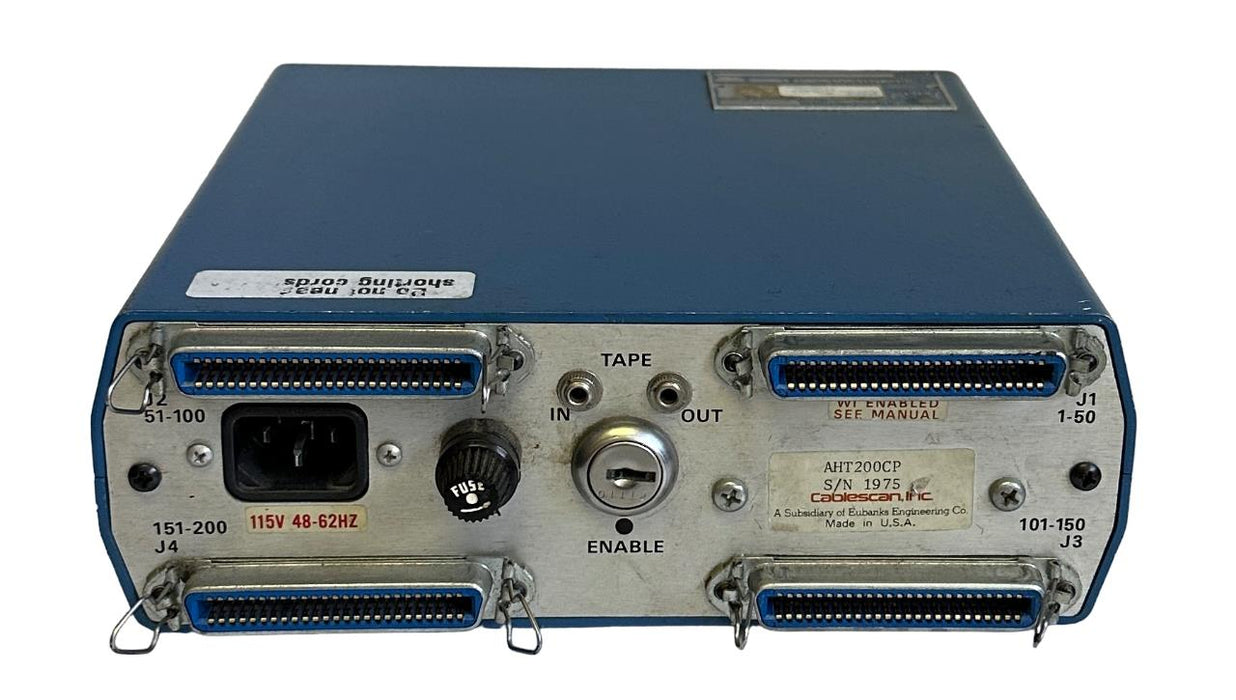 Cablescan Inc AHT-200CP / AHT200CP CONTINUITY TESTER 115V 48-62Hz