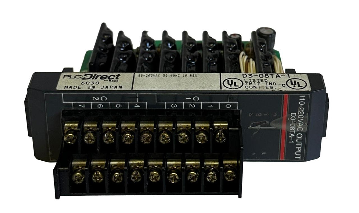 3 AUTOMATION DIRECT D3-08TA-1 / D308TA1 DIRECT LOGIC 305 8-PT OUTPUT MODULES