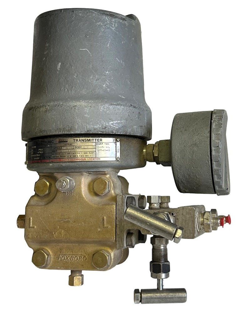 FOXBORO E13DM ELECTRONIC PRESSURE TRANSMITTER 65-100VDC 2000PSI 316SS CS BODY