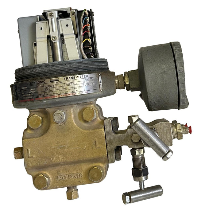 FOXBORO E13DM ELECTRONIC PRESSURE TRANSMITTER 65-100VDC 2000PSI 316SS CS BODY