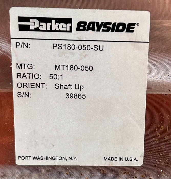 PARKER BAYSIDE PS180-050-SU GEN I STEALTH IN-LINE SERVO GEAR-HEAD 50:1 MT180-050