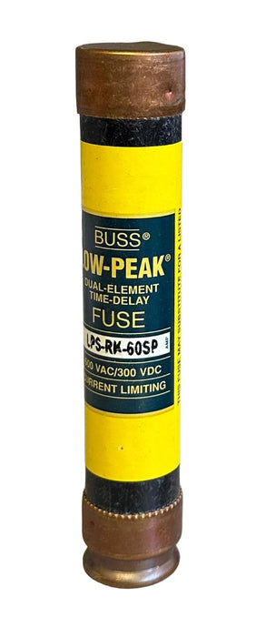 10 NEW BUSS LPS-RK-60SP / LPSRK60SP DUAL-ELEMENT TIME-DELAY FUSES 600VAC/300VDC