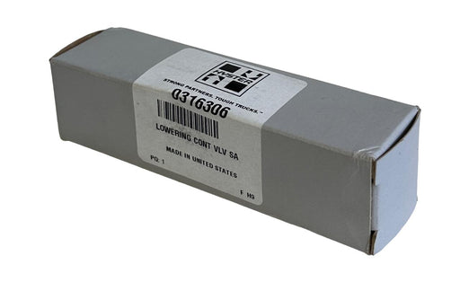 NEW HYSTER 0316306 / HY0316306 OEM LOWERING CONTROL VALVE FOR FORKLIFT