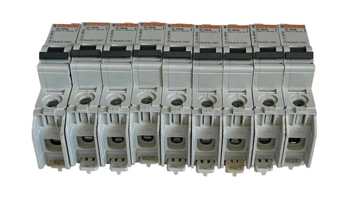 9 MERLIN GERIN 60110 / C10A Multi9 C60 CIRCUIT BREAKERS 240V 1POLE 10A C-CURVE