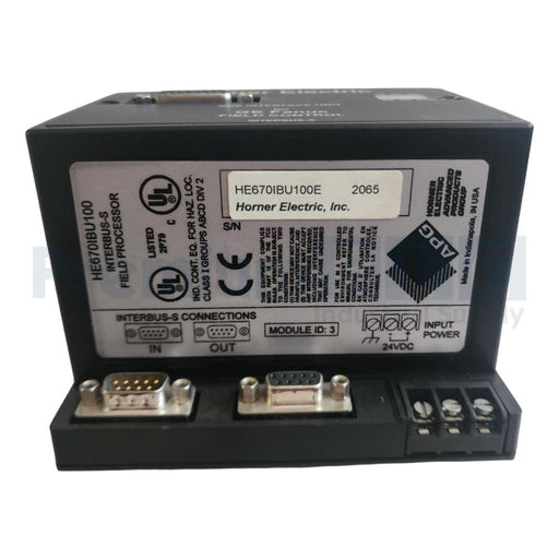 HORNER ELECTRIC HE670IBU100E INTERBUS-S FIELD PROCESSOR GE FANUC FIELD CONTROL