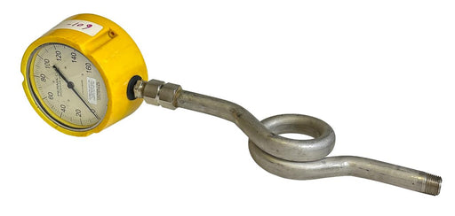 PERMA-CAL INDUSTRIES 121TID23Y23 DIAL INDICATING PRESSURE GAUGE 0-160PSI