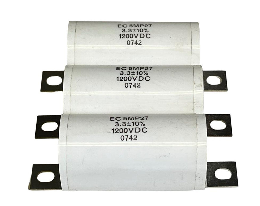 3 NEW ELECTRONIC CONCEPTS EC 5MP27 POWER SUPPLY CAPACITORS 1200VDC 5MP2 SERIES