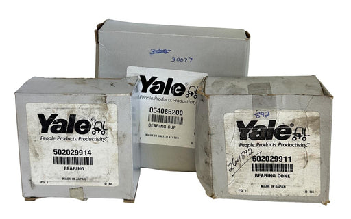 NEW LOT OF YALE FORKLIFT PARTS 502029911 / 502029914 / 054085200 OEM BEARINGS