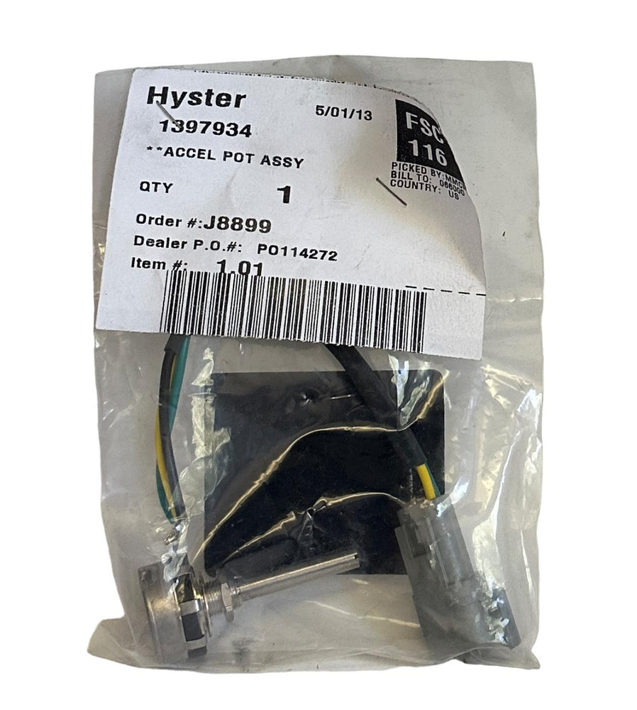 NEW HYSTER 1397934 / HY1397934 OEM ACCEL POT ASSEMBLY FOR FORKLIFT