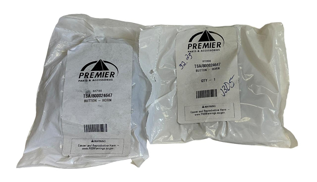 2 NEW PREMIER HYSTER 800024647 / HY800024647 OEM HORN BUTTONS FOR FORKLIFT