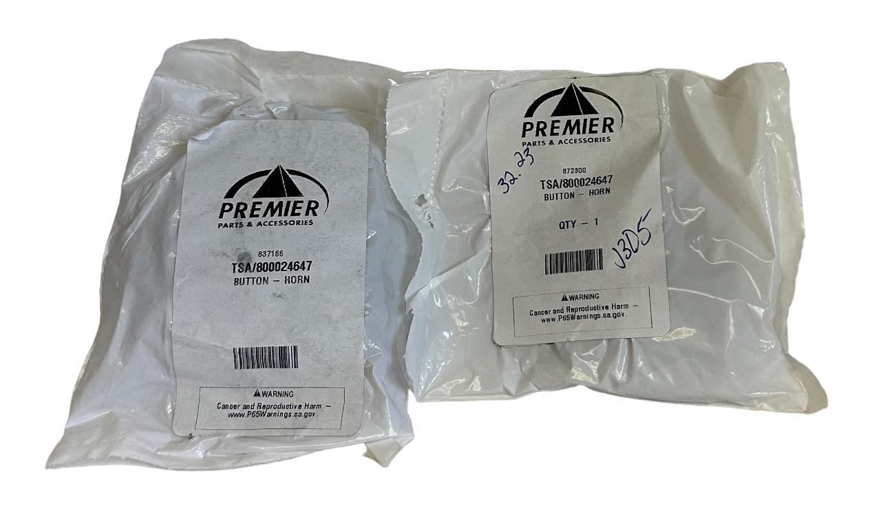 2 NEW PREMIER HYSTER 800024647 / HY800024647 OEM HORN BUTTONS FOR FORKLIFT