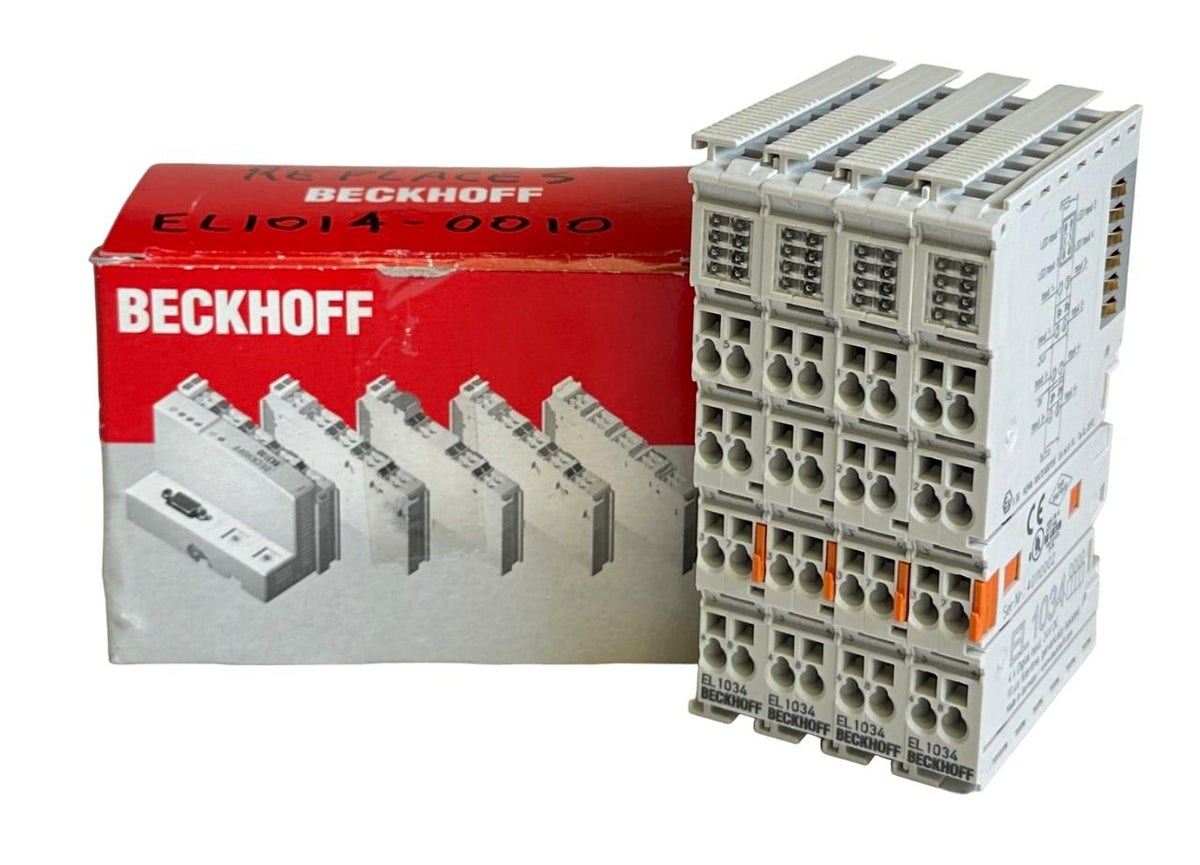 4 NEW BECKHOFF EL1034 I/O SERIES DIGITAL INPUT MODULES 24VDC OEM ...